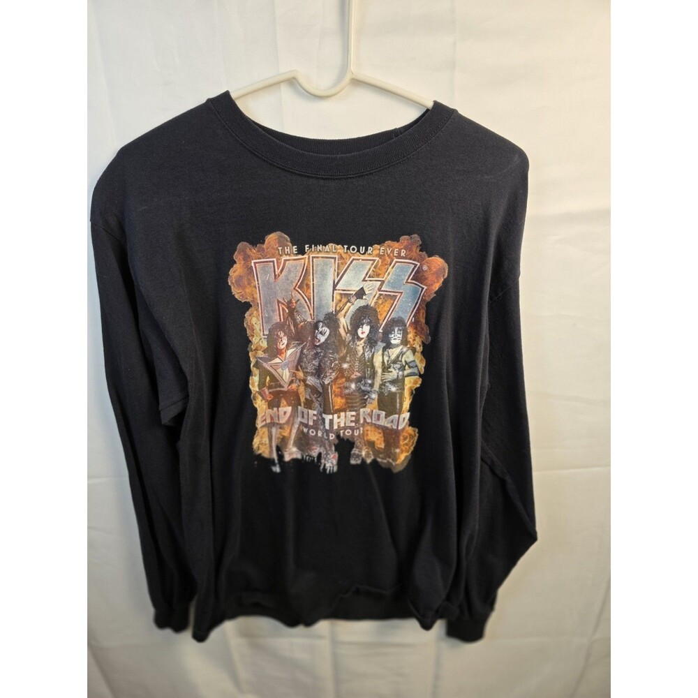 Vintage‎ KISS End of the Road World Tour Size Large Long Sleeve T-Shirt